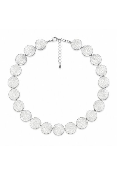 Steel Crush Plate Necklace