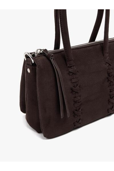 Women's Knitted Detailed Cross Strap Handbag