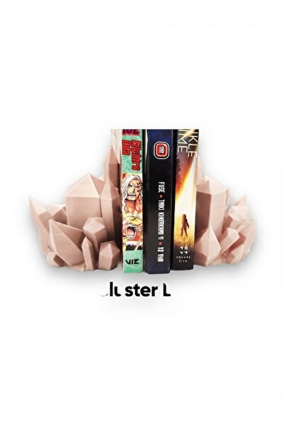 Кристален држач за книги двоен сет држач за книги декор за полица 3D декоративен подарок