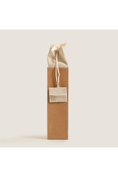Cotton Bottle Carrying Bag Natural
