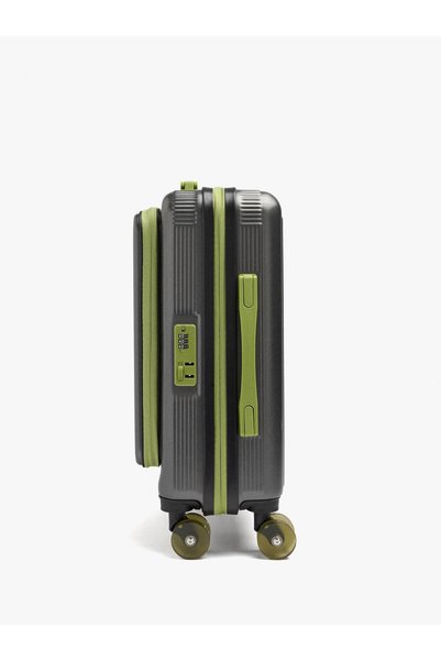 Striped Travel Suitcase