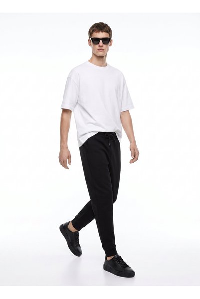 Black Men's Sweatpants M5Wm-Ea1561