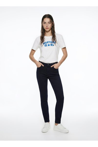 Navy Blue Women's Super Skinny Washed Denim Trousers Georgia Super Skinny73