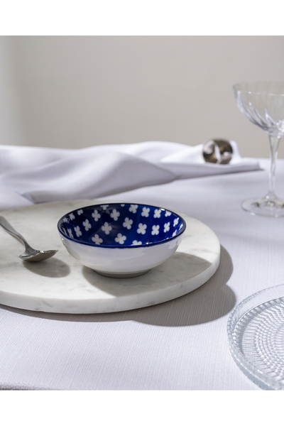 Reve Bleu Raye чинија - сина/бела - 12 cm