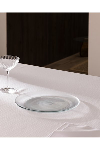 Aster Serving Plate - Transparent - 28 cm