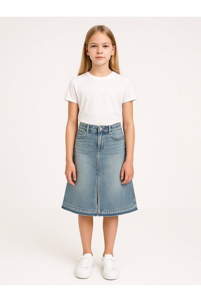 Mıara g Midi Mid Indigo Skirt