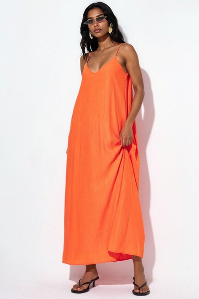 Busem Women's Plain Maxi Slip Dress