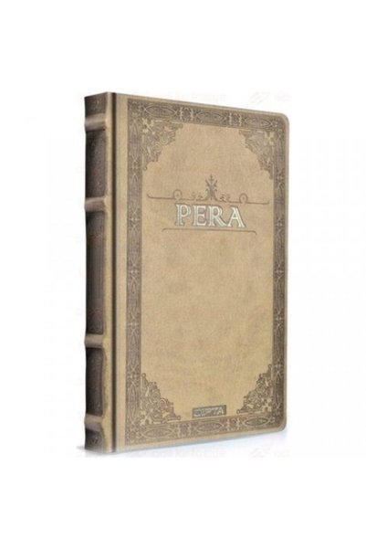 Pera 17x24 Cream Unlined Leather Cover Hardcover Notebook