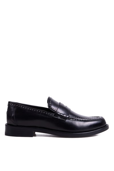 Black Men's Leather Classic Shoes 92V13503STD550-CLSC