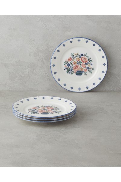 Pixel Porcelain 4-Piece Cake Set 19 cm Colorful