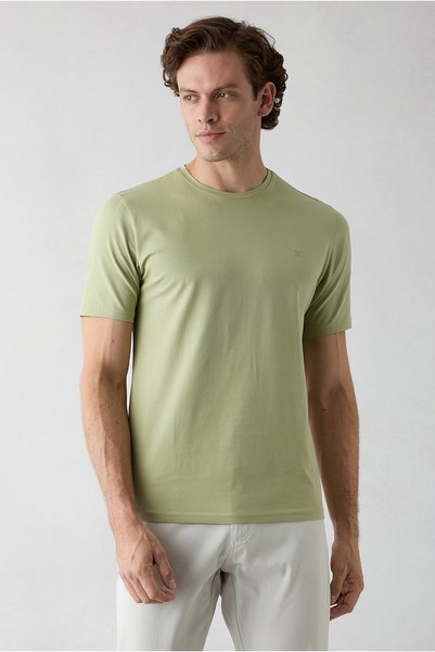 Crew Neck Slim Fit Slim Fit Single Jersey Cotton T-Shirt