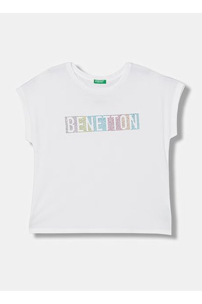 White Girls' Printed T-Shirt 3I1Xc10Tt