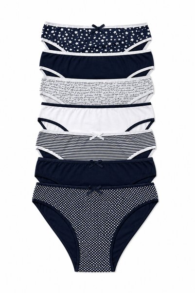 Women's Panties 7 Pack Lycra Cotton Navy Blue