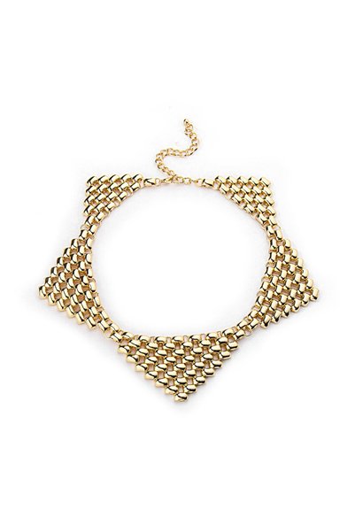 Metal Piece Triangle-Shaped Necklace