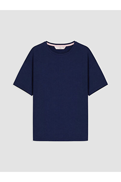 Timeless Clothing & Timeless Choices женска горна пижама со тркалезен изрез, 100% памук