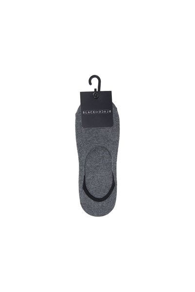 Anthracite Melange Men's Ballerina Socks Ymr002