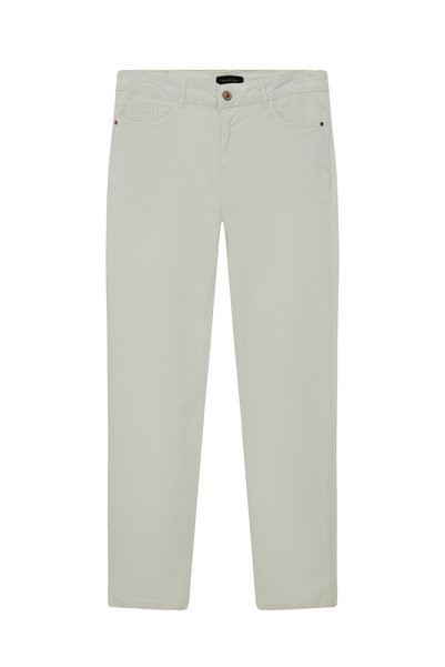 Regular Fit Standard Cut Lyocell Lycra Denim Look Trousers