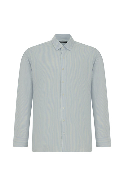 Long Sleeve Slim Fit Slim Fit Classic Striped Cotton Shirt