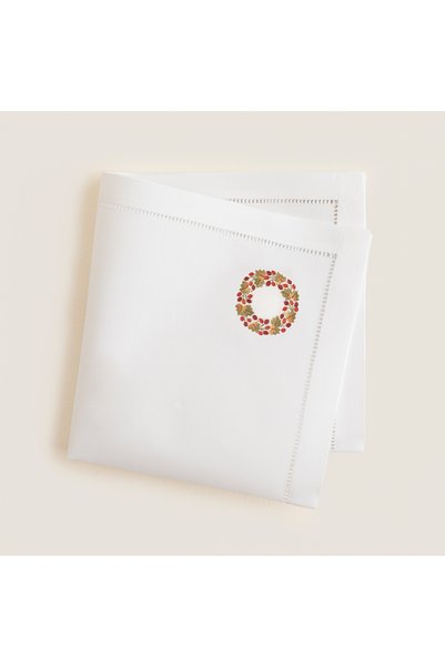 Holly Napkin 40X40 cm White