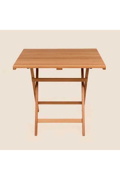 Folding Bistro Dining Table - Oak - 70X80 cm