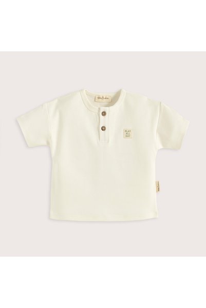Cute Cırcus Short Sleeve T-Shirt Ecru