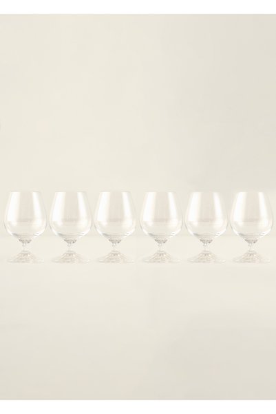 Shape Kristal 6-Piece Coffee Water Glass Set Natural (180 Cc)