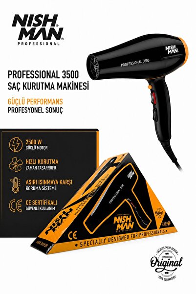 Professional 3500 професионален фен за коса – 2500W висока моќност