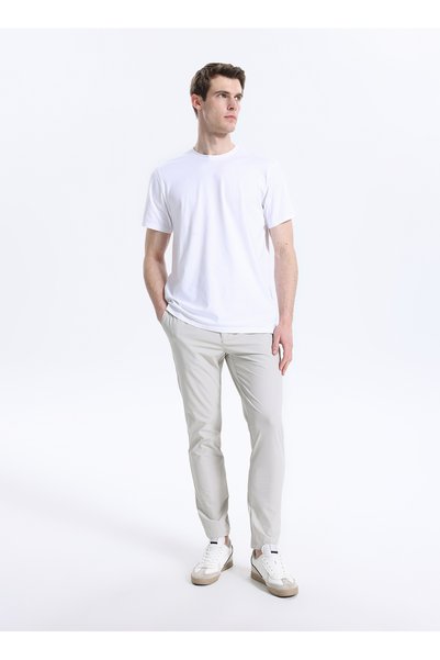Beige Men's Jogger Pants Gu26Mss01013