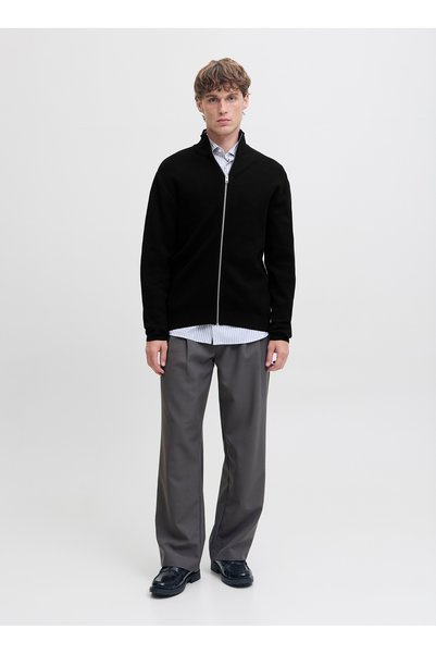 Black Men's Comfortable Sweater 12288344_Jprblamilano Stitch High N