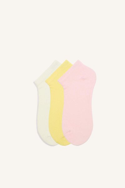 3-Piece Cotton Booties Socks for Girls I2961A8Ns
