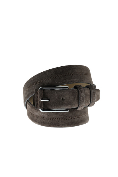 Sports Patterned Suede Leather Belt