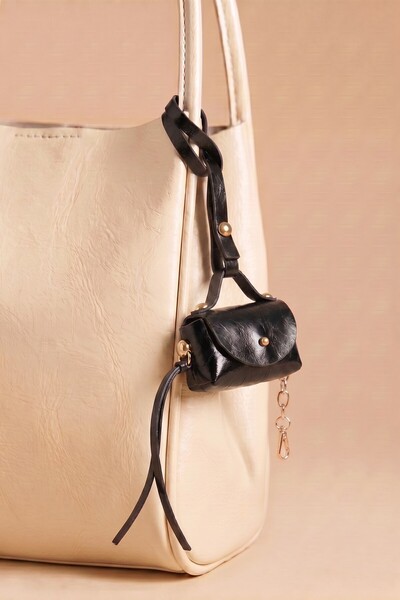 Women's Loi Black Bag Charm Bag Ornament