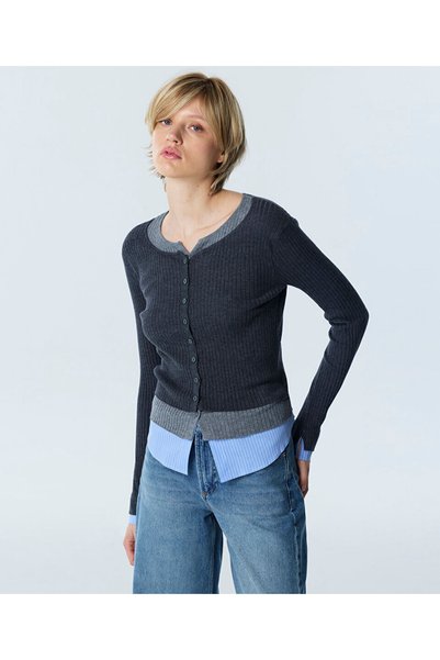 COLORBLOCK CARDIGAN