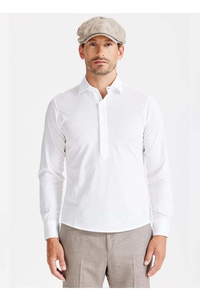 Бела машка Slim Fit поло маица WJ32.ZJ80.U010