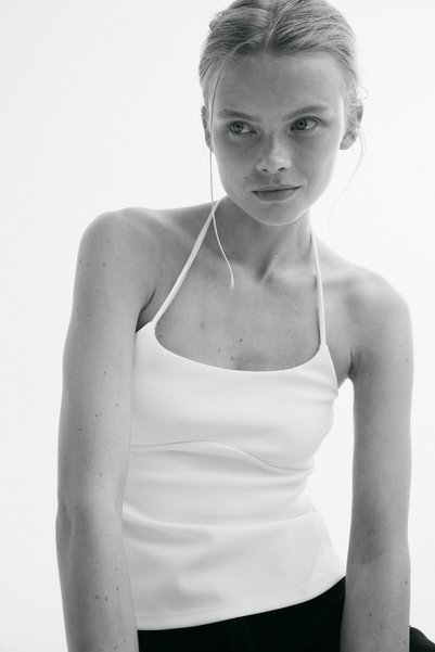 Halter Neck Jersey Top