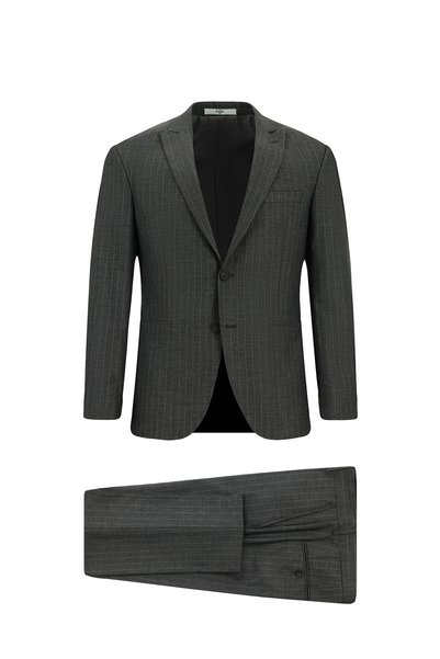 7 Drop Super Slim Fit Extra Slim Fit Striped Suit
