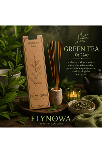 GREEN TEA природен стапчест темјан 20 парчиња - долготрајна арома