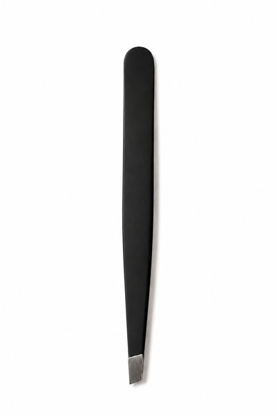 Black Wide Thick Cut-Off Tip Tweezers |   Eyebrow Tweezers