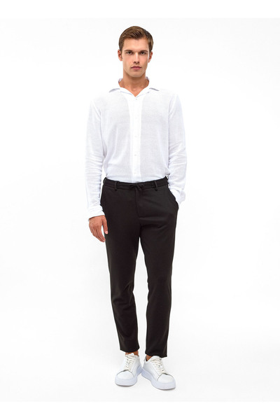Black Men's Slim Fit Pants B34T31001