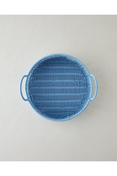 Cottage tray 30x8 cm blue
