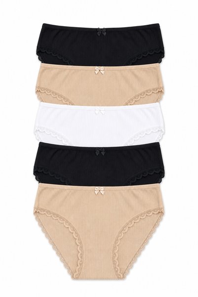 Women's Panties 5 Pack Lycra Cotton Camisole Mixcolor