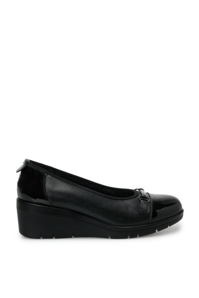 Geito-5.Z Black Women's Wedge Shoes