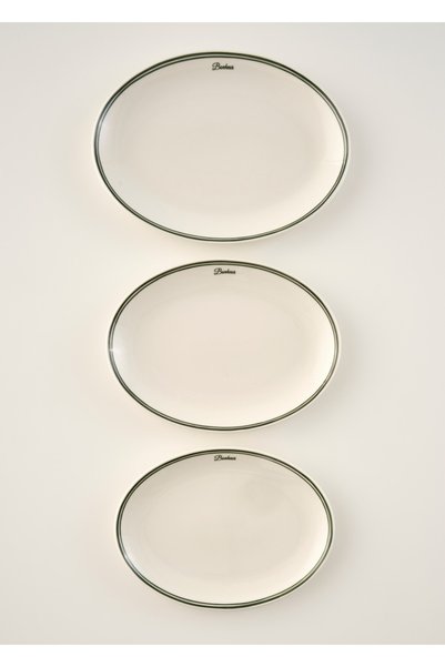 Bonheur Porselen 3-Piece Presentation Plate Green