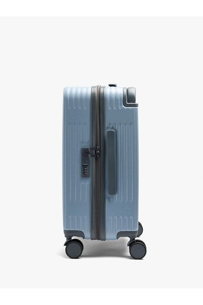 Striped Travel Suitcase