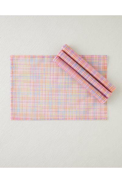 Galaxy Stripes Polyester 4-Piece American Service Set 30X45 cm Pink