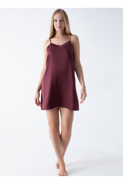 Burgundy Women's Nightgown 50Viv10618
