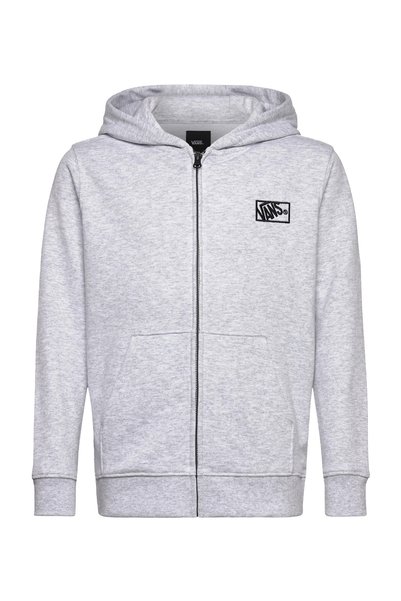 Gray Boy's Tracksuit Top Vn000Rbn1Qi1-By Blocked Box Fz Hood
