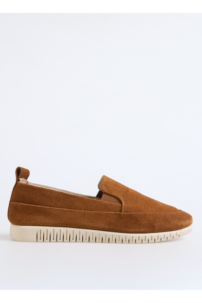 Tan Women's Leather Casual Shoes Zul