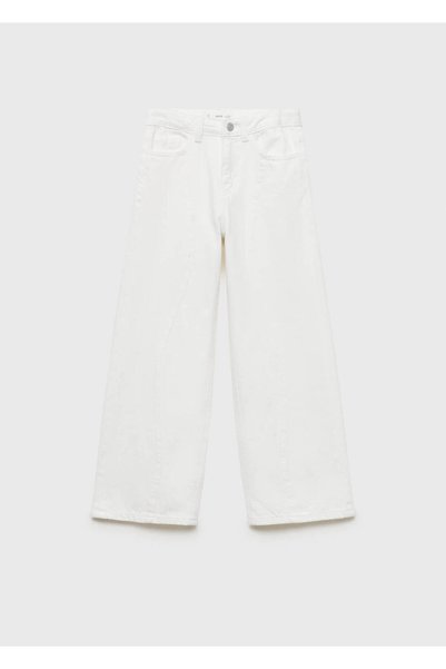 Wideleg Jeans with Stitching Details