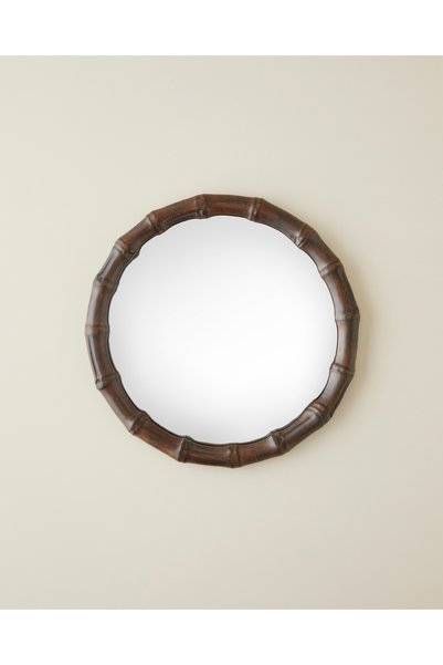 Mira Polyresin Mirror 28X28 cm Brown